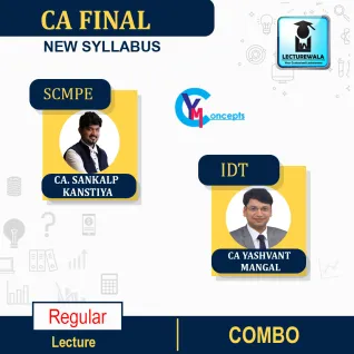 CA Final Combo SCMPE (New) + IDT (Old/New) Regular Course By CA Yashvant Mangal & CA Sankalp Kanstiya : Pen Drive / Online Classes CA Final Combo SCMPE (New) + IDT (Old/New) Regular Course By CA Yashvant Mangal & CA Sankalp Kanstiya : Pen Drive / Online Classes