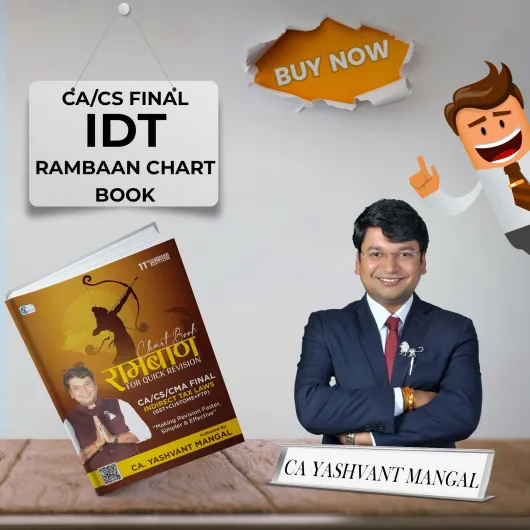 CA Yashvant Mangal Indirect Tax Laws रामबाण Chart Book - (GST + Customs + FTP) For CA/CS/CMA Final