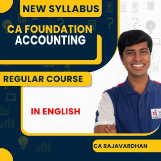 CA Foundation Regular New Syllabus Account By CA Rajavardhan In full English