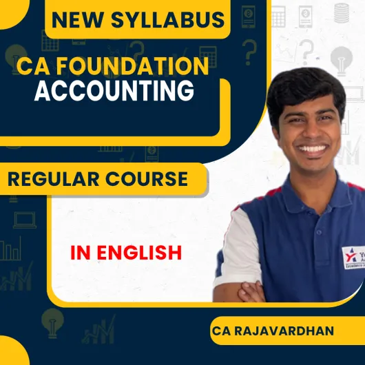 CA Foundation Regular New Syllabus Account By CA Rajavardhan In full English