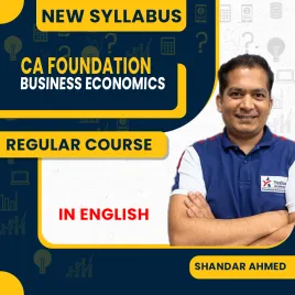 CA Foundation Regular New Syllabus Business Economics By Shandar Ahmed In full English