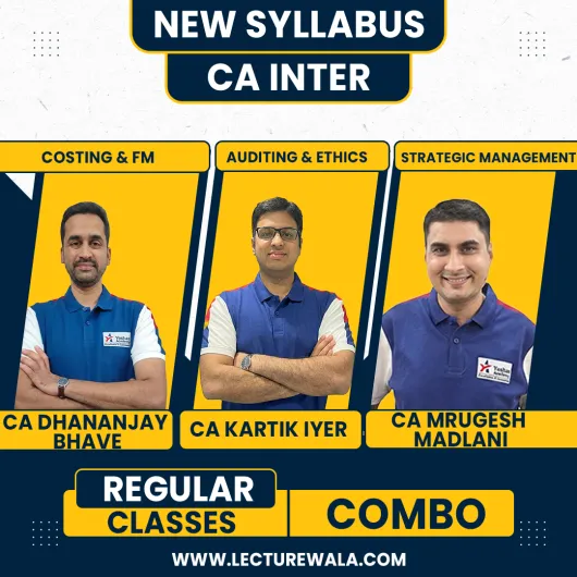 CA inter New syllabus Group - 2 All Subject Regular Course Combo (In English) By Yeashas Academy : Online Classes