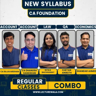Yeashas Academy All Subject Combo In English Regular Live Classes For CA Foundation: Online Classes