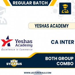 CA inter New syllabus Both Group All Subject Regular Course Combo (In English) By Yeashas Academy : Online Classes