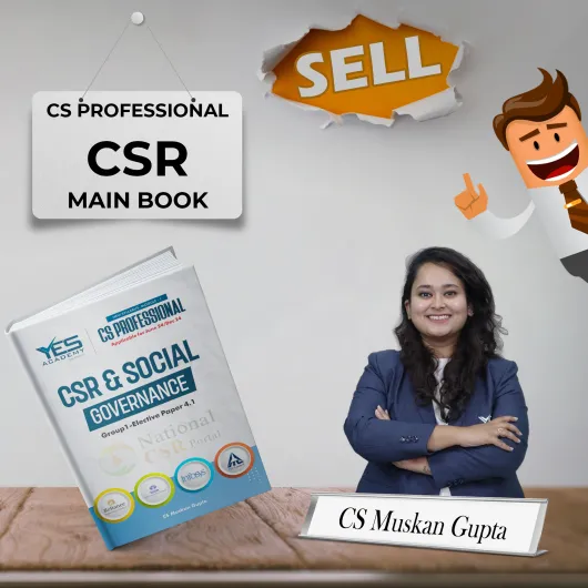 CS Muskan Gupta CSR & Social Governance Main Book For CS Professional Online Study Material