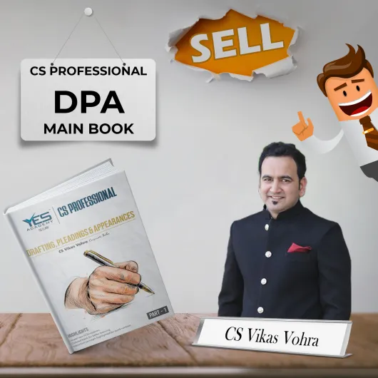 CS Vikas Vohra Drafting, Pleadings And Appearances Main Book For CS Professional Online Study Material