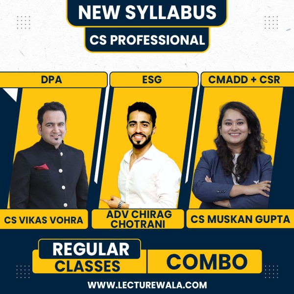 YES Academy Both Module 1 Combo With CSR & Social Governance For CS Professional Online Classes