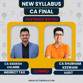 CA Final IDT ( Regular ) &amp; Audit (fastrack) Batch By CA Shubham Keswani &amp; CA Siddesh Valimbe : Online Classes 