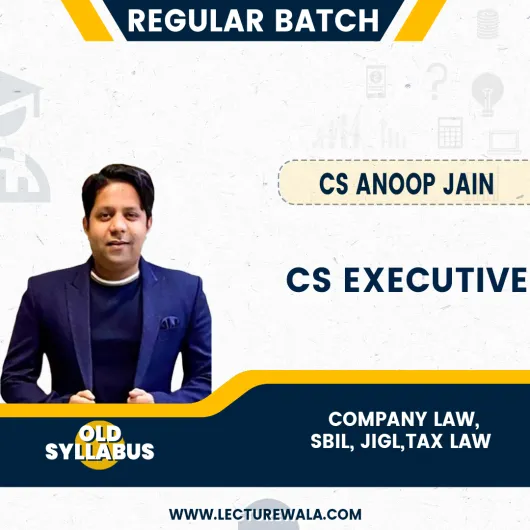 CS Executive Module 1 Combo Old Syllabus Regular Course by CS Anoop Jain: Online Classes.