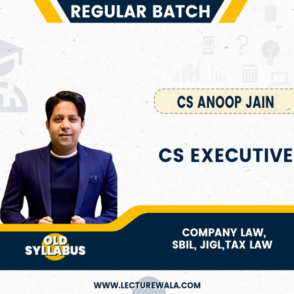 CS Executive Module 1 Combo Old Syllabus Regular Course by CS Anoop Jain: Online Classes.