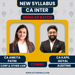 CA Inter Law & Audit Regular Online Combo Classes By CA Kapil Goyal, CA Ankita Patni