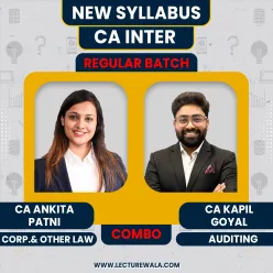 CA Inter Law & Audit Regular Online Combo Classes By CA Kapil Goyal, CA Ankita Patni