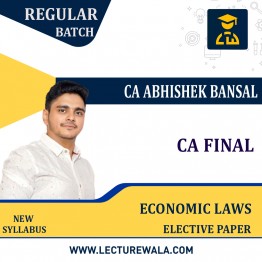 CA Final Economic Laws Elective Paper Regular Batch By CA Abhishek Bansal Pen Drive / Online Classes