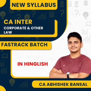 CA Abhishek Bansal Corporate and Other Law Fastrack Classes For CA Inter Online Classes CA Abhishek Bansal Corporate and Other Law Fastrack Classes For CA Inter Online Classes