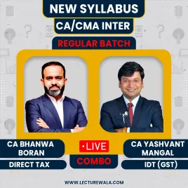 CA / CMA Inter DT &amp; IDT Regular Live @ Home Batch By CA Bhanwar Borana &amp; CA Yashvant Mangal