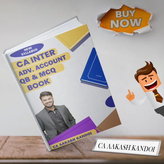 CA Inter Advanced Accounting Question Bank & MCQ Book By CA Aakash Kandoi ForMay 26 Exams