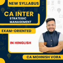 CA Mohnish Vora SM Fastrack Online Classes For CA Inter for Jan / May / Sep 2027 attempts.