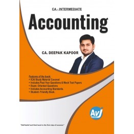 CA Inter Group-1 Accounts (4nd Edition) : Study Material By CA Deepak Kapoor (To Nov 2022)