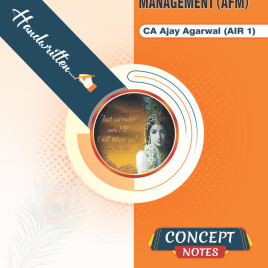 CA Ajay Agarwal Advanced Financial Management Question Book &amp; Concept Book Combo For CA Final: Study Material