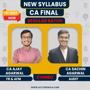 Pre Order CA Ajay Agarwal FR + AFM & CA Sachin Agarwal AUDIT COMBO Regular Full Batch For CA Final Pre Order CA Ajay Agarwal FR + AFM & CA Sachin Agarwal AUDIT COMBO Regular Full Batch For CA Final