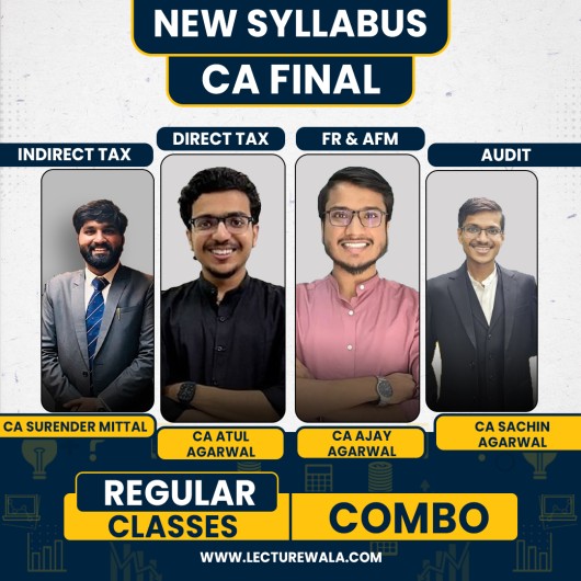 CA Atul Agarwal, CA Ajay Agarwal, CA Sachin Agarwal & CA Surender Mittal Bth Group Combo For CA Final: Google Drive Classes.