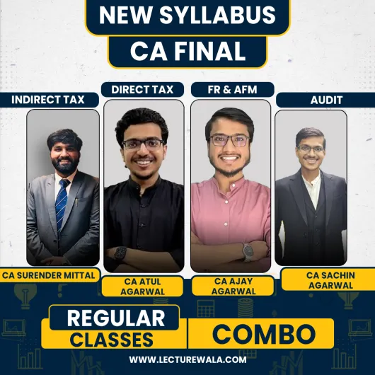 Pre-Booking: CA Atul Agarwal, CA Ajay Agarwal, CA Sachin Agarwal & CA Surender Mittal Both Group Combo For CA Final: Google Drive Classes.