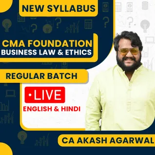 CA Akash Agarwal & Prof. Nikita Oswal Business Laws and Ethics (BLE) Regular Online Classes For CMA Inter: Online Classes CA Akash Agarwal & Prof. Nikita Oswal Business Laws and Ethics (BLE) Regular Online Classes For CMA Inter: Online Classes