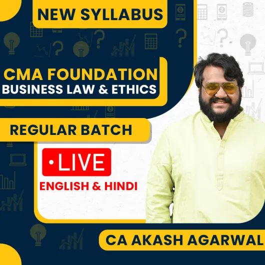 CA Akash Agarwal Business Laws and Ethics (BLE) Regular Online Classes For CMA Inter: Online Classes