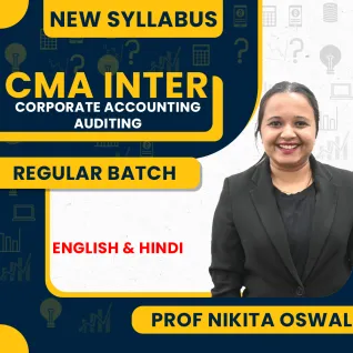 Prof. Nikita Oswal Corporate Accounting Regular Online Classes For CMA Inter: Online Classes Prof. Nikita Oswal Corporate Accounting Regular Online Classes For CMA Inter: Online Classes