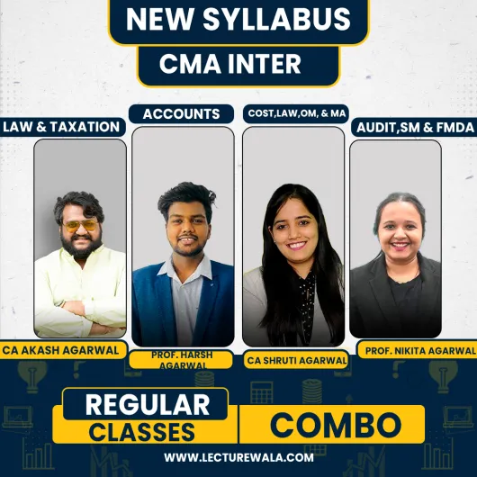 Akash Agarwal Classes All Subjects Combo Regular Online Classes For CMA Inter : Online Classes