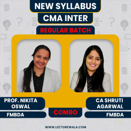 Prof. Nikita Oswal & CA Shruti Agarwal FMBDA Combo Regular Online Classes For CMA Inter: Online Classes Prof. Nikita Oswal & CA Shruti Agarwal FMBDA Combo Regular Online Classes For CMA Inter: Online Classes