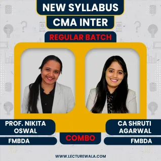 Prof. Nikita Oswal & CA Shruti Agarwal FMBDA Combo Regular Online Classes For CMA Inter: Online Classes Prof. Nikita Oswal & CA Shruti Agarwal FMBDA Combo Regular Online Classes For CMA Inter: Online Classes