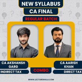 CA Aarish Khan DT &amp; CA Akshansh Garg IDT Combo Regular Online Classes For CA Final: Google Drive Classes