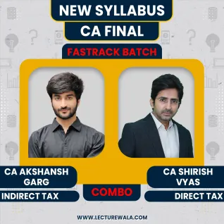 CA Shirish Vyas DT & CA Akshansh Garg IDT Combo Fastrack Online Classes For CA Final: Google Drive / Pendrive Classes CA Shirish Vyas DT & CA Akshansh Garg IDT Combo Fastrack Online Classes For CA Final: Google Drive / Pendrive Classes