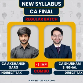 CA Shubham Singhal DT & CA Akshansh Garg IDT Combo Regular Live Classes For CA Final: Live Online Classes. CA Shubham Singhal DT & CA Akshansh Garg IDT Combo Regular Live Classes For CA Final: Live Online Classes.