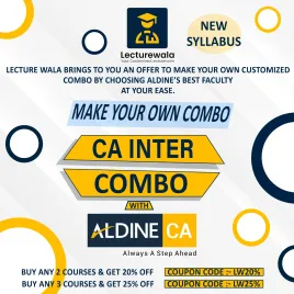 Make Your Own Customize CA Inter Combo With Aldine Faculty  Make Your Own Customize CA Inter Combo With Aldine Faculty