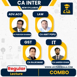 CA Inter New Scheme Group 1 Full Course Combo By CA Parveen Sharma, CA Aarish khan, CA Amit Popli And CA RajKumar