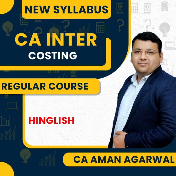 CA Aman Agarwal Cost And Management Accounting Regular Online Classes For CA Inter: Google Drive & Pen drive Classes
