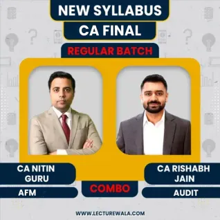 CA Nitin Guru AFM & CA Rishabh Jain Audit Regular Online Classes For CA Final: Online Classes