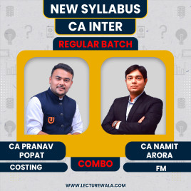 CA Pranav Popat Cost and Management Accounting and CA Namit Arora FM Regular Combo Batch For CA Inter