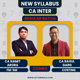 CA Namit Arora FM-SM &amp; CA Rahul Garg Costing Regular Batch For CA Inter 