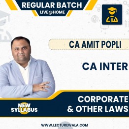 CA Inter Corporate  & Other Laws New Scheme Regular Course by CA Amit Popli : Pen Drive / Online Classes