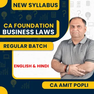 CA Amit Popli Business Laws Regular Online Classes For CA Foundation: Online Classes CA Amit Popli Business Laws Regular Online Classes For CA Foundation: Online Classes