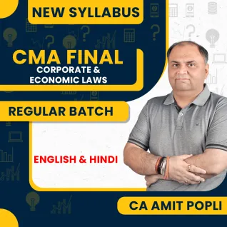 CA Amit Popli Corporate & Economic Laws Regular Batch For CMA Final CA Amit Popli Corporate & Economic Laws Regular Batch For CMA Final