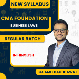 CA Amit Bachhawat Law Regular Batch For CMA Foundation  CA Amit Bachhawat Law Regular Batch For CMA Foundation