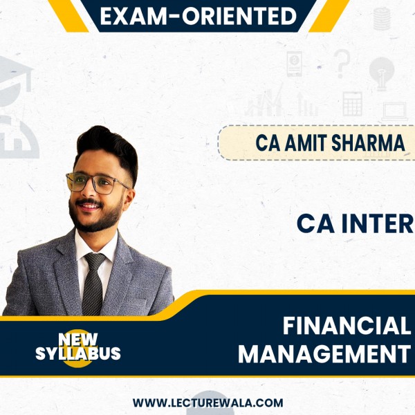 CA Amit Sharma Financial management Exam-Oriented Online Classes For CA Inter: Pen Drive / Online Classes