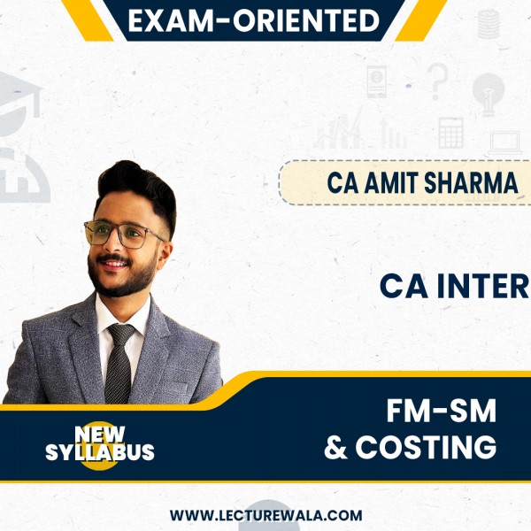 CA Amit Sharma FM-SM & COSTING Combo Exam-Oriented Online Classes For CA Inter: Pen Drive Google Drive Classes