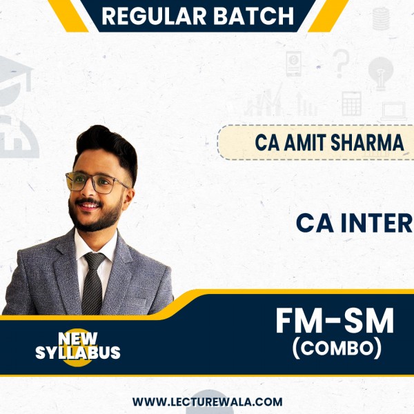 CA Amit Sharma FM-SM Combo Exam-Oriented Online Classes For CA Inter: Pen Drive / Online Classes