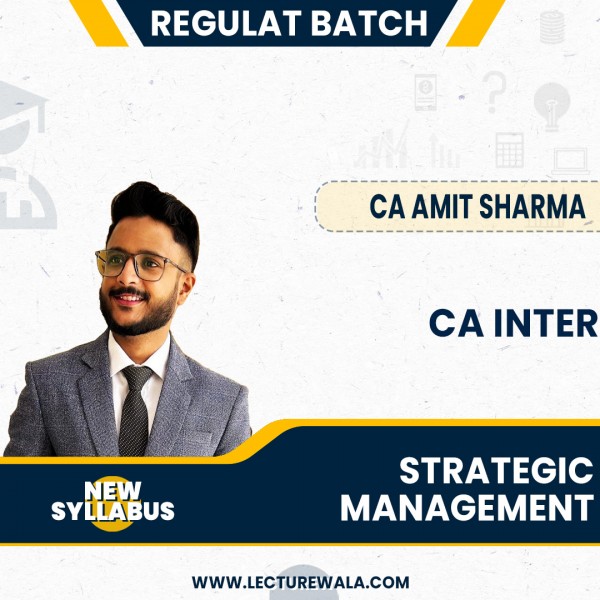 CA Amit Sharma Strategic Management Regular Online Classes For CA Inter: Pen Drive / Online Classes