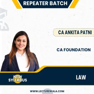 CA Foundation Paper-2 Law repeater batch Regular Course By CA Ankita Patni: Pen drive / Google drive. CA Foundation Paper-2 Law repeater batch Regular Course By CA Ankita Patni: Pen drive / Google drive.